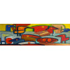 <p>Rogerio Dias - Acrílica sobre tela - Medidas 30 x 90 cm - Assinado e datado 2001</p>