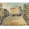 JOÃO ALVES - óleo sobre tela - Medida 33 x 41 cm - Assinado e datado 1958