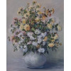 Wylma Sedys - Vaso com flores - Óleo sobre tela - Medidas 60 x 50 cm - Assinado