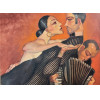 Juarez Machado - “Tango Moreno” - Óleo sobre tela - Medidas 54 x 73 cm - assinado e datado - Catalogado no acervo do artista com o número 1970