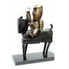 <p>Inos Corradin - Cavalinho de pau - Escultura em bronze patinado - Edi&ccedil;&atilde;o especial Momento Italia- Brasil Medidas 28x21cm - Acompanha certificado de Autenticidade emitido pelo autor por ocasi&atilde;o do MIB</p>