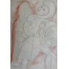 <p>Chanina - Anjo Arqueiro - Grafite e Aguada sobre Papel - 32 x 20 cm - Ass. CIE - Emoldurada - Doação do colecionador Sérgio Pereira, obra 0185 de seu acervo.</p><br /><p>A mistura das raízes judaicas da sua Polônia natal, com forte influência da mística bíblica e sonhadora de Marc Chagall mesclada com o barroco mineiro sentido e aprendido nas aulas com Guignard, o artista, que se radicou em Belo Horizonte e produziu tanta e intensa arte enigmática, emocionante e colorida, apresenta nessa obra um desenho que, na sua simplicidade, carrega todas as suas origens e formações artísticas.</p>