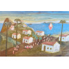 <p>Fúlvio Pennacchi - Festa Junina - OSP - 40 x 60 cm - Acid, 1989 Essa obra traz a característica narrativa e afetiva de Pennacchi, com uma cena popular retratada em um vilarejo litorâneo, marcada por cores terrosas e tons suaves. As festas juninas eram um tema recorrente em seu trabalho mais tardio, quando o artista buscava valorizar a cultura brasileira com olhar lírico e nostálgico.</p>