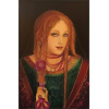 <p>Sonya Grassmann - Figura feminina - OST colada sobre placa - 60 x 45 cm - Ass não localizada</p>