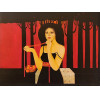 <p>Sonya Grassmann - Figura feminina - OST colada sobre placa - 45 x 60 cm - Acid</p>
