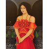 <p>Sonya Grassmann - Figura feminina - OST colada sobre placa - 60 x 45 cm - Acid</p>