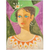 <p>Marysia Portinari - Menina com olhos de peixe - O/S/Placa - 45 x 33 cm - Acie, 1963</p>