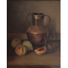 <p>Della Monica - Natureza morta - OSM - 50 x 38 cm - Acid, 1944 - Acompanha luminária</p>