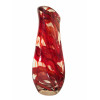 <p>Vaso de Murano, com tons de rubi translúcido, de corpo levemente torcido - 43 cm alt</p>