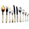 <p>Faqueiro Fracalanza com 51 peças, sendo 48 talheres de mesa e 3 talheres de servir (incompleto), com decoração croise</p>