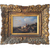 <p>Gerard Vandeverdonck - Paisagem com aves domésticas - OSM - 17 x 25 cm - Com ass e dedicatória no verso - No estado</p>