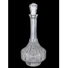 <p>Licoreira de cristal translúcido lapidado, com tampa - 34 cm alt</p>