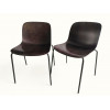 <p>Duas cadeiras Marcel Wanders, modelo Troy, de fabricação Magis. Estrutura com assento e encosto monobloco em madeira moldada, com decoração em relevo prensado no verso. base tubular com ponteiras originais. Marcada sob o assento com o timbre da manufatura - 47 x 50 x 80 cm alt - Made in Italy</p>