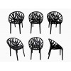 <p>6 Cadeiras modelo Vegetal Ronan & Erwan Bouroullec. Estrutura monobloco injetada em poliamida tingida na cor preta, com design orgânico de ramificações vegetais entrelaçadas. Gravada em baixo-relevo na estrutura com as marcas dos designers e fabricante (Vegetal / R&E Bouroullec / Vitra) - 60 x 67 x 82 cm alt</p>