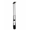 <p>Luminária de piso, em metal com acabamento na cor preta, de design contemporâneo, com refletor superior articulável - 120 cm alt</p>