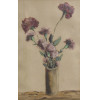 <p>Clovis Graciano técnica mista sobre cartão 40 x 25cm Vaso Flor ass. CIE apresenta fungos</p>