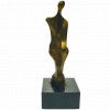 <p>Domenico Calabrone escultura em bronze 14x 03 x 03cmFigura Feminina ass. lateral</p>