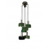 <p>lustre de teto pendente estilo vintage, apresentando Seis( múltiplos) pendentes com cúpulas de vidro verde- decada de 60.</p>