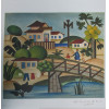 <p>Tarsila do Amaral reprodução sobre tela da obra original intitulada O Mamoeiro de 1925. Med. 46 x 42cm ass. CID pela sua sobrinha neta homônima Tarsilinha do Amaral, tiragem 229/500</p>
