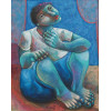 <p>Adélio Sarro óleo sobre tela 40 x 30cm intitulada Águas Correntes ass. CI e verso datada 1991</p>