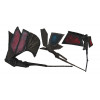 <p>Carlos Tenius conjunto de 3 esculturas em ferro 62 x 32 x 20cm - 54 x 20 x 06cm - 40 x 30 x 06cm Lib&eacute;lulas ass.Lateral</p>