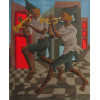 <p>Clovis Graciano óleo sobre tela 90 x 65cm Músicos ass. CID e verso datada 1973</p>