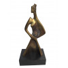 <p>Pita Hirs escultura em bronze 39cm Figura Feminina ass. verso</p>