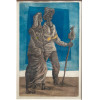<p>Clovis Graciano gravura 50x35 cm Retirantes ass .CID datada 1973 tiragem 17/50</p>