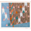 <p>Alfredo Volpi gravura 36 x 52cm Sem título ass. CID tiragem 75/120.</p>