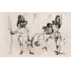 <p>Flávio de Carvalho gravura 67 x 83 cm Sem título ass. CID e datado 1972 tiragem 4/4., apresentando pequenos fungos</p>