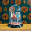 <p>Simon Monk óleo sobre madeira 30 x 30cm What to the Build After a War n° 2 ass. verso datada 2009 com certificado do Artista</p>