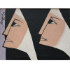 <p>Sebastião Januário óleo sobre tela 16x 21cm Freiras ass. CSE datada 1977</p>