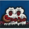 <p>José Sabóia óleo sobre tela 30 x 30cm Sem Titulo ass. CID</p>