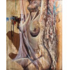 <p>Ronaldo Noronha técnica mista sobre eucatex 100 x 80cm Nu Feminino ass. CIE</p>