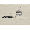 <p>Silvio Dworecki desenho sobre cartão N. Fabriano 100/100 cotone 10x15cm Sem Titulo ass. CID datada 19/12/1986.</p>