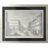 <p>Gravura antiga intitulada Veduta Del Palazzo del Sig March strozzi, del Centauro, e della Strada, che conduce a S. M. Nouella. 31 x 52cm. Itália Séc. XIX/XX (com fungos)</p>