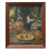 <p>TIMOTEO PEREZ RUBIO, Café Espanhol, OST, ACIE, 44 x 37cm (m.i). Datado e localizado Madrid 1935</p>