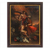 <p>Quadro europeu sem assinatura do artista, O Sacrifício de Isaac, OSM, 43 x 32cm. (m.i). Europa, séc. XVIII</p>