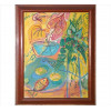 <p>MUNIZ, Papel de Folhas sob Peixes e Frutas que se Amam, OST, ACID e verso, 68 x 48cm (m.i) Datado 1983</p>
