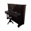 <p>Piano de encostar de madeira nobre, modelo com três pedais, marca da manufatura Brasil, acompanha respectiva banqueta. Alt. 136 x 152 x 71cm. (não testado / pode precisar de revisão)</p>