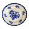 <p>PYLAND AND GARRET, Prato de faiança inglesa dito azul-borrão, ornamentado com motivos florais, marca da manufatura sob a base. Diam. 23cm. Inglaterra, séc. XIX/XX</p>