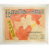 <p>H. VOLLET, Pôster / litografia intitulada Exposition de Hanoi. 77 x 98cm (total c/ moldura) França, séc. XX</p>