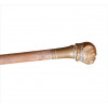 <p>Bengala de madeira com castão de bronze em forma de cachorro. Comp. 93 x 03cm. Início séc. XX</p>