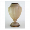 <p>Vaso de alabastro com detalhes em metal dourado. Itália início século XX. Alt. 35 x 19 x 19 cm. (com pequenos trincados)</p>