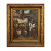 <p>MANUEL MADRUGA, Clerigo e Camponeses, OST, ACID, 45 x 37cm (m.i)</p>