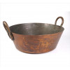 <p>Tacho de cobre com alças laterais de bronze. Alt. 23 x 51 x 44cm. Brasil Início séc. XX</p>