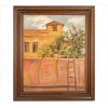 <p>TEODORO DE BONNA, ( assinado De Bona ) Casario, OST, ACID, 41 x 33cm (m.i). Datado 1959</p>