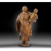 <p>SÃO JOSÉ e MENINO JESUS, Imagem de madeira finamente entalhada, com resquícios de policromia e douração. Alt. 34 x 20 x 13cm. Brasil, séc. XVIII</p> <p>SÃO JOSÉ e MENINO JESUS, Imagem de madeira finamente entalhada, com resquícios de policromia e douração. Alt. 34 x 20 x 13cm. Brasil, séc. XVIII</p>