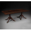 <p>Mesa com estrututra de jacarandá maciço, estilo Império, pernas recurvas com caneluras terminando em saptas de bronze, tampo retangular extensível com cantos chanfrados, acompanha duas tábuas de extensão. Alt. 75 x 180 x 100cm (fechada) e 75 x 280 x 100cm (aberta).Brasil, séc. XIX</p> <p>Mesa com estrututra de jacarandá maciço, estilo Império, pernas recurvas com caneluras terminando em saptas de bronze, tampo retangular extensível com cantos chanfrados, acompanha duas tábuas de extensão. Alt. 75 x 180 x 100cm (fechada) e 75 x 280 x 100cm (aberta).Brasil, séc. XIX</p>