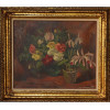 <p>Quadro com assinatura de artista não-identificado, Flores, OST, ACID e verso, 52 x 62cm (m.i). Datado 1955 (com perda de pigmentos)</p> <p>Quadro com assinatura de artista não-identificado, Flores, OST, ACID e verso, 52 x 62cm (m.i). Datado 1955 (com perda de pigmentos)</p>